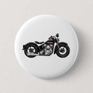 Knucklehead Motorcycle 2 Inch Round Button