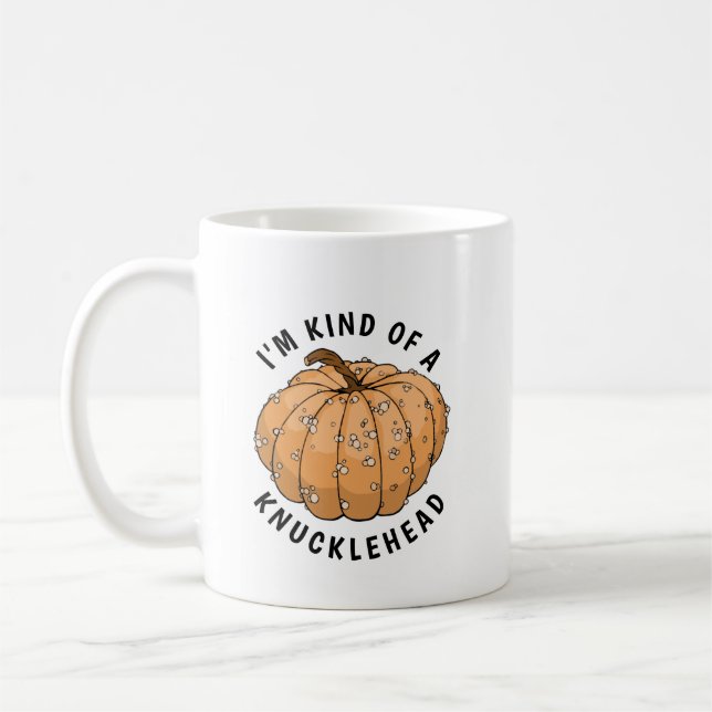 Knucklehead pumpkin  coffee mug (Left)