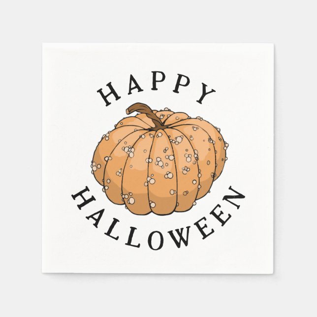 Knucklehead pumpkin napkin (Front)