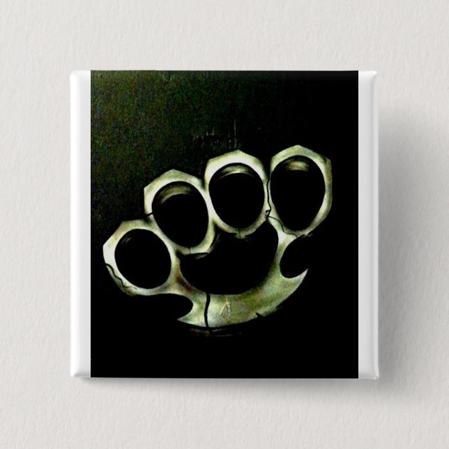 knuckles 2 inch square button (Front)