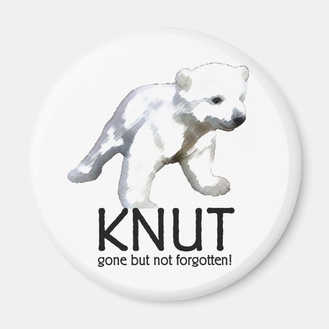 Knut Polar Bear Magnet (Front)