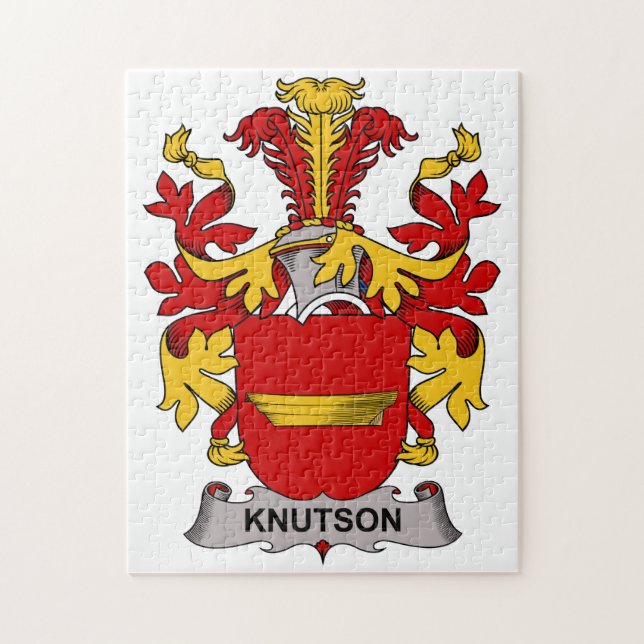 Knutson Family Crest Jigsaw Puzzle (Vertical)