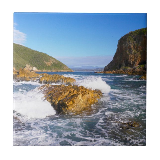 Knysna Heads, Garden Route, Western Cape Tile (Front)