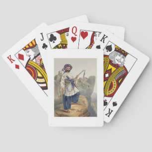 Ko-i-Staun Foot Soldiery in Summer Costume, Active Playing Cards