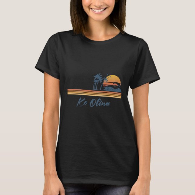 Ko Olina Beach Hawaii Family Matching Vacation Sum T-Shirt (Front)