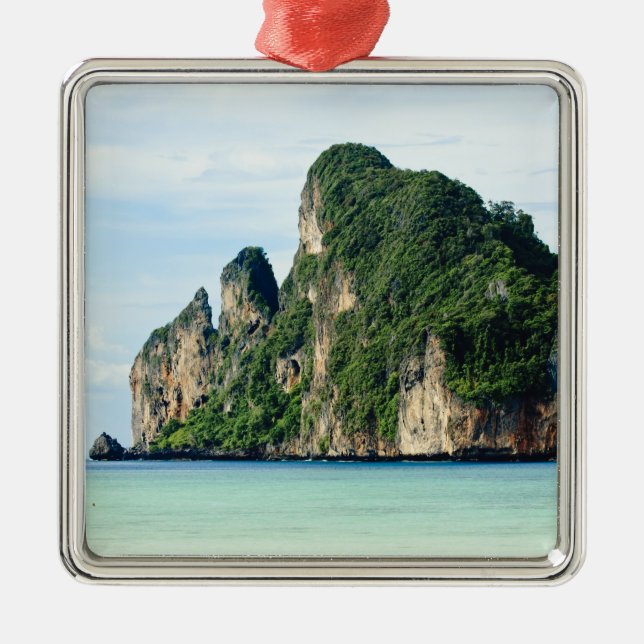 Ko Phi Phi Island on Andaman Sea, Krabi Metal Ornament (Front)