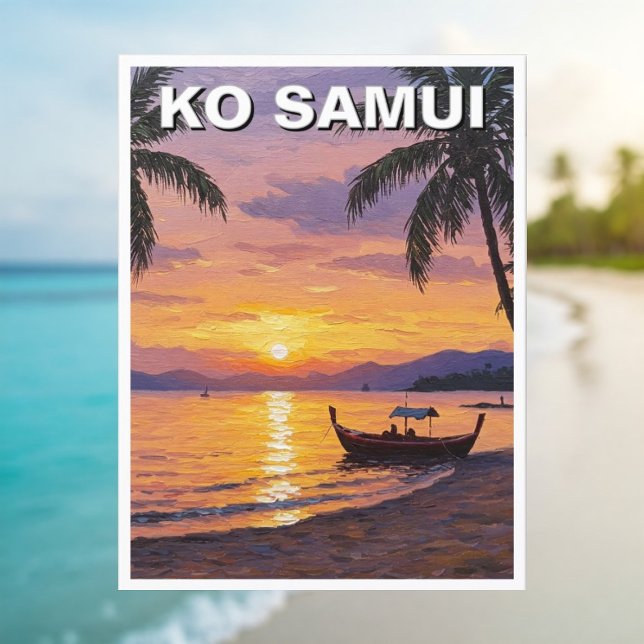 Ko Samui Thailand Sunset Postcard (Creator Uploaded)