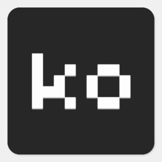 KO SQUARE STICKER