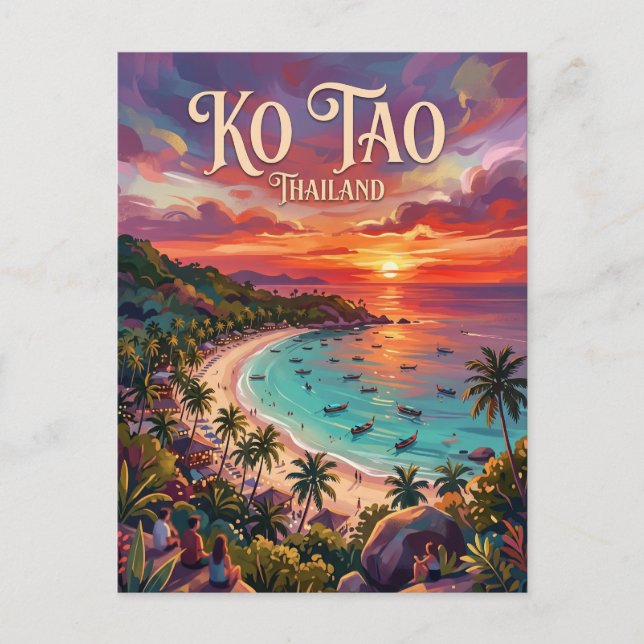 Ko Tao Thailand Postcard (Front)