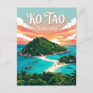 Ko Tao Thailand Postcard