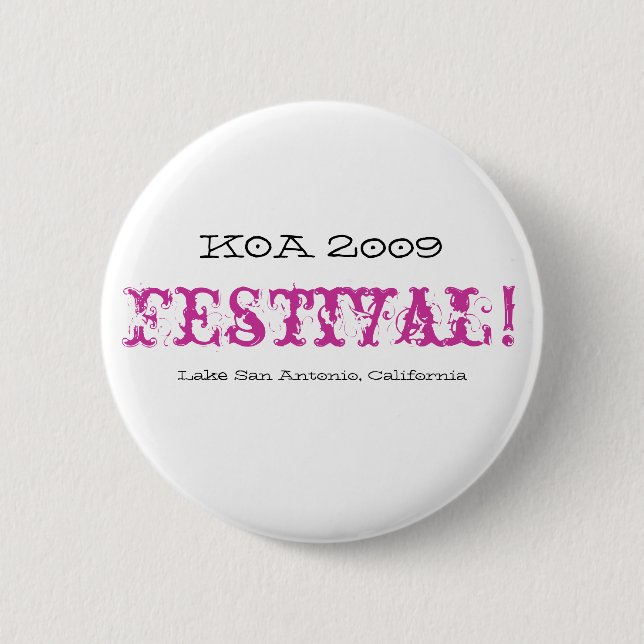 KOA 2009 Button (Front)