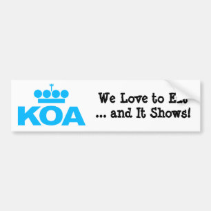KOA 2012 BUMPER STICKER