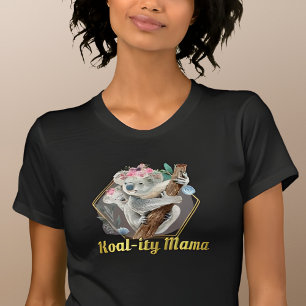 Koal-ity Mama Cute Koala & Baby Bear T-Shirt