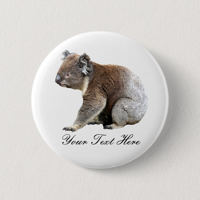 Koala 2 Inch Round Button (Front)