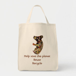Koala Aboriginal Art Tote Bag