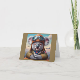 Koala Airplane Pilot Card