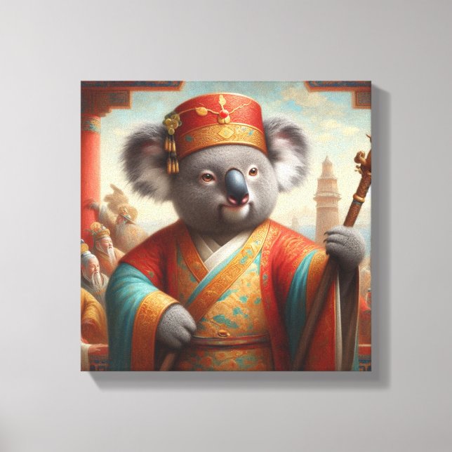 Koala Ancient China Canvas Print (Front)