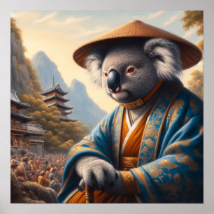 Koala Ancient Japan Poster