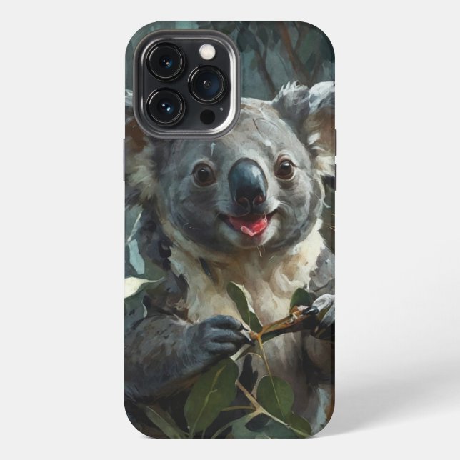 Koala and Eucalypts iPhone Case (Back)
