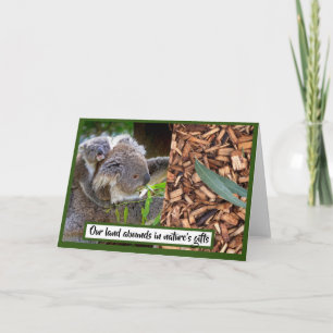 Koala and Eucalyptus Card