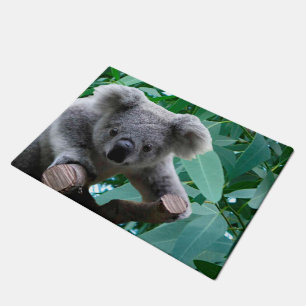 Koala and Eucalyptus Doormat