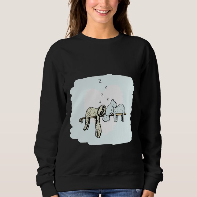 Koala And Sloth Sleeping Sweatshirt (Front)