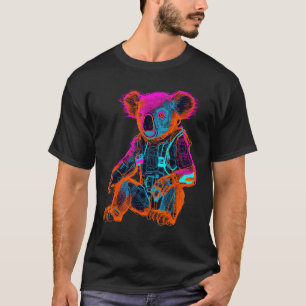 Koala Artwork - Animal Motif Art Koala T-Shirt