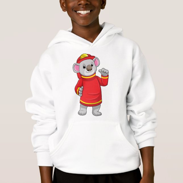 Koala as Firefighter with Helmet (Devant)