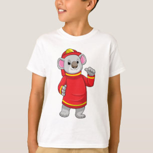 Koala as Firefighter with Helmet T-Shirt