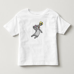 Koala as Volleyball player with Volleyball Toddler T-shirt