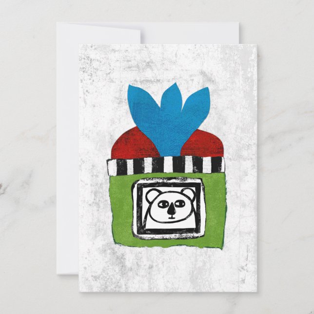 Koala At Home Greeting Card (Front)