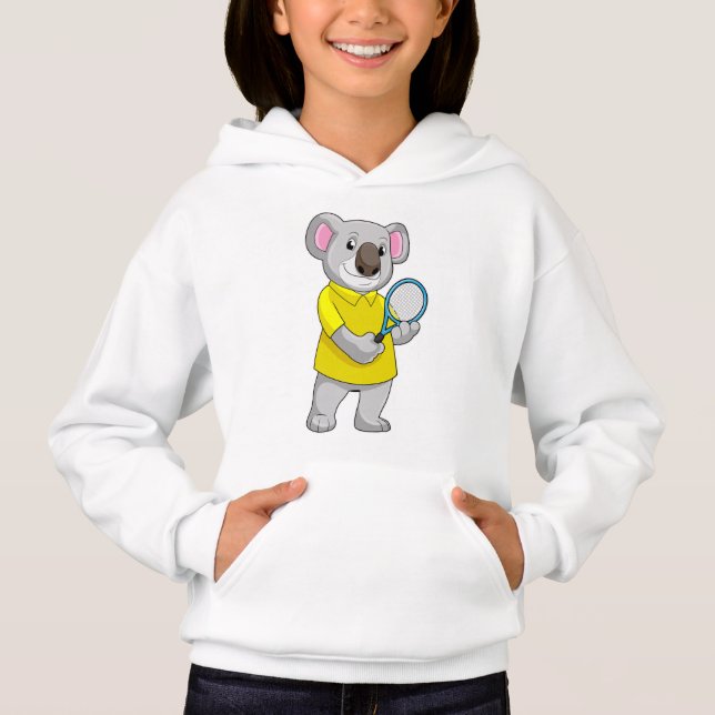 Koala at Tennis with Tennis racket (Front)