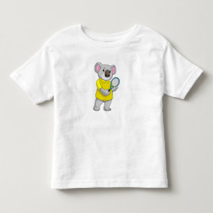 Koala at Tennis with Tennis racket Toddler T-shirt