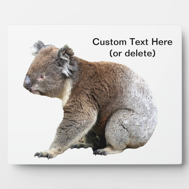 Koala Australian Customizable Plaque (Front)