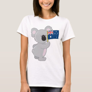 Koala Australian Flag T-Shirt