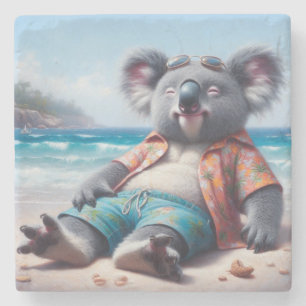 Koala Beach Stone Coaster