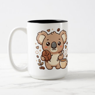 Koala Bean Kawaii Coffee Mug Two-Tone