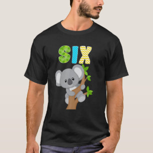 Koala Bear 6Th Birthday 6 Year Old Birthday Boy Ko T-Shirt