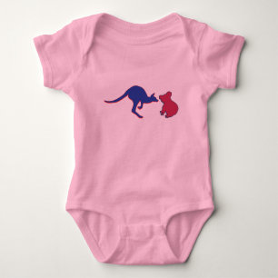 Koala Bear and Kangaroo Baby Bodysuit