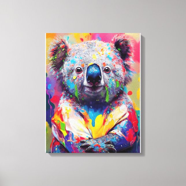Koala Bear Animal Discovery Adventure Nature  Canvas Print (Front)