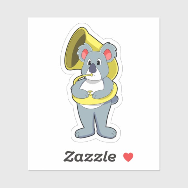 Koala bear at Music with Saxophone.PNG (Sheet)