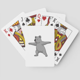 Koala bear at Yoga Fitness Playing Cards