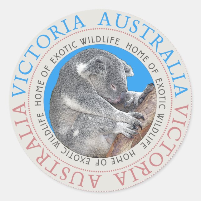 Koala Bear Australia Sticker (Front)