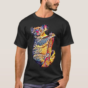 Koala Bear Australian Marsupial Oil Painting Cute  T-Shirt