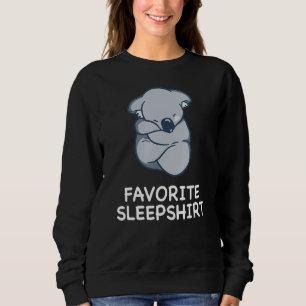 Koala Bear Bears Nap Sleeping Sleep Pajama Nightgo Sweatshirt