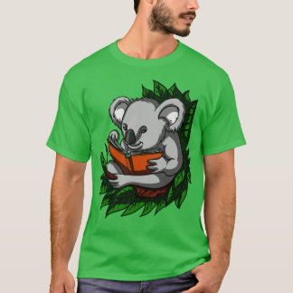Koala Bear Book Lover T-Shirt