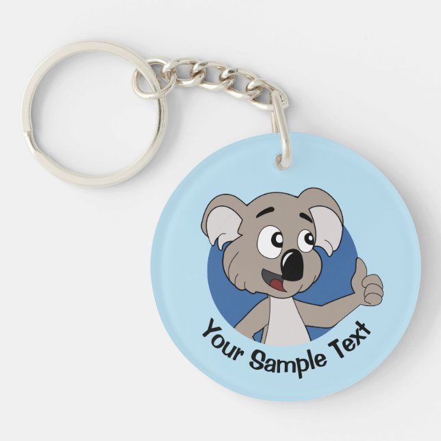 Koala bear cartoon keychain (Front)