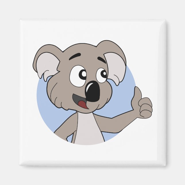 Koala bear cartoon magnet (Front)