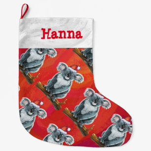 Koala Bear Christmas Large Christmas Stocking