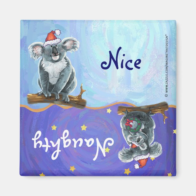 Koala Bear Christmas Magnet (Front)